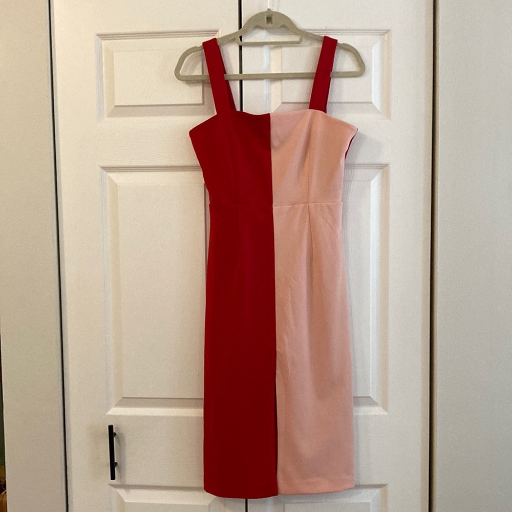 Alexia Admor Two-Tone Midi Valentine’s Dress